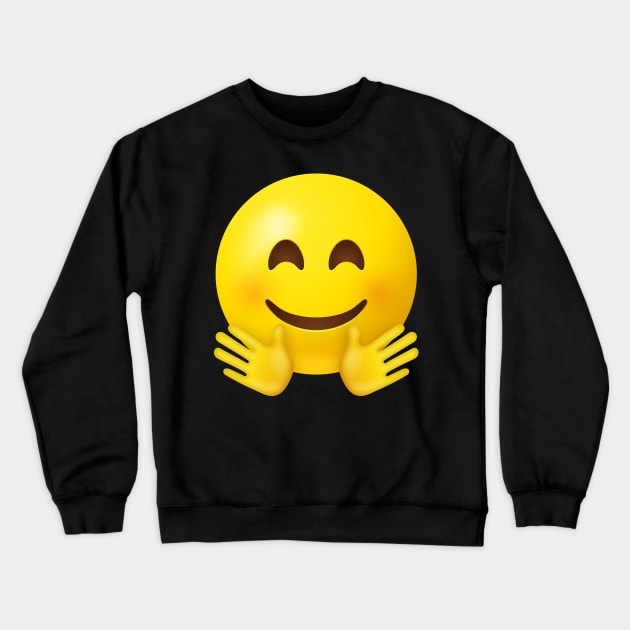 Hugging emoji face Crewneck Sweatshirt by Vilmos Varga